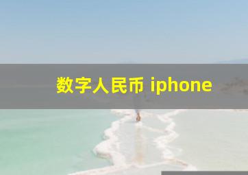 数字人民币 iphone